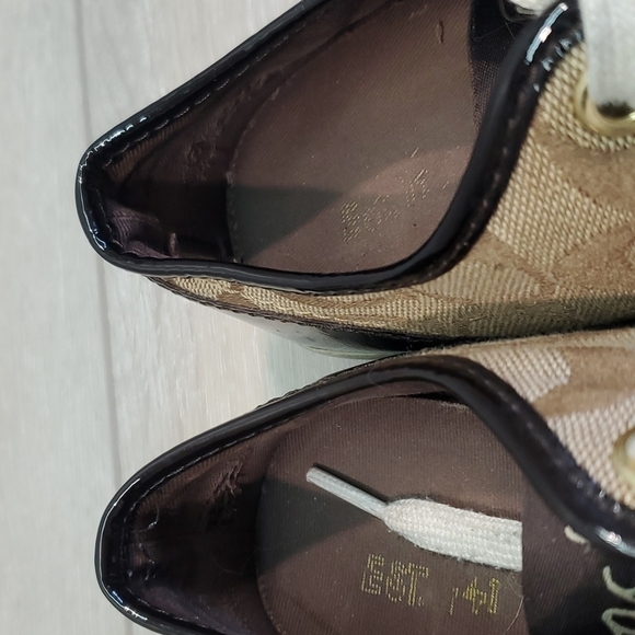 Coach Womens Folly Logo Textured Sneakers shoes sz 8B - Picture 11 of 12